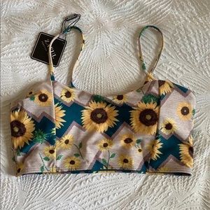 Zaful bathing suit TOP (NWOT)